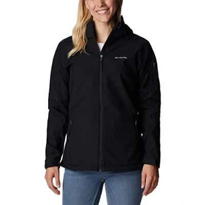 Image of Columbia Women&#039;s Cascade Ridge Softshell, Softshell Jacket, Black, Size XL