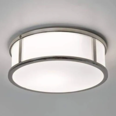 Image of Mashiko Bathroom Ceiling Light Polished Chrome IP44, E27