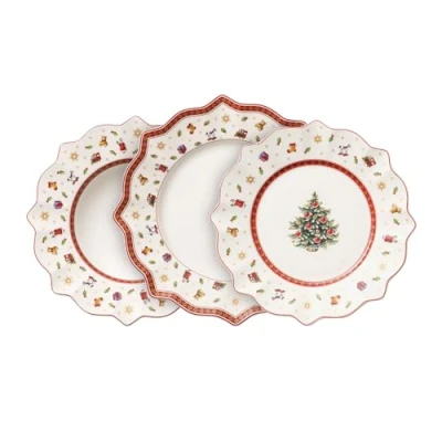 Image of Villeroy &amp; Boch, Multi, Set of Plates, 12 Pieces, White/Colourful