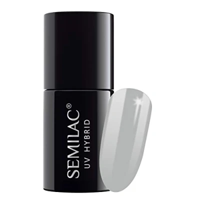 Image of Semilac UV Hybrid Nail Polish, Number 183, 7 ml, Grey Pepper