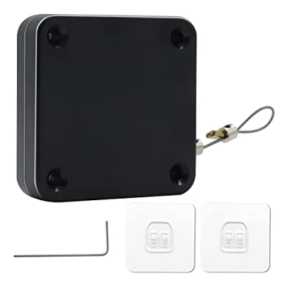 Image of FunnyMe Punch Free Automatic Sensor Door Closer, Multifunctional Residential Commercial Auto Closer with Drawstring, for Internal, Home, Storm (1Pcs)