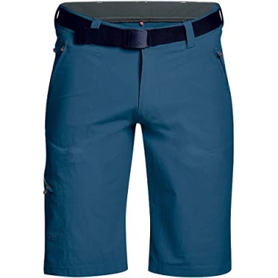 Image of maier sports men&#039;s Nil Bermuda hiking trousers, outdoor shorts with integrated belt, trekking pants