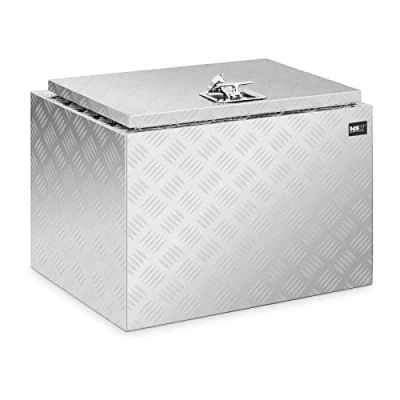 Image of MSW Aluminium Tool Box Chest Truck Locking Checker Plate 45x60x45cm 120L ATB 610 (Aluminium, Material Thickness 1.8mm, Capacity 120L)