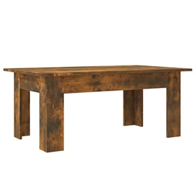 Image of vidaXL Coffee Table Office Living Room Furniture Sofa Side Couch Centre Accent End Tea Telephone Smoked Oak Engineered Wood