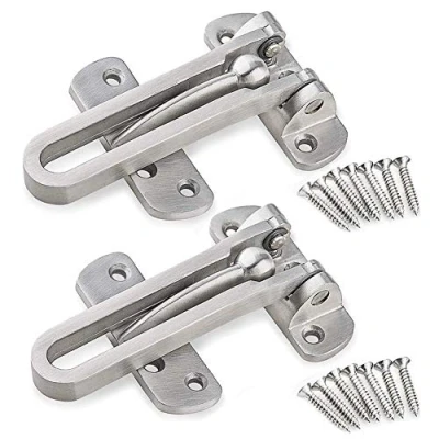 Image of Gasea 2 Packs Front Door Swing Bar Restrictors, Security Chain Restrictors Guard Window Lock Latch, Prevents Forceful Entry