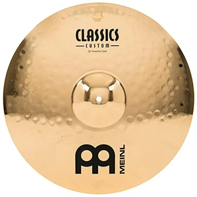 Image of Meinl Cymbals Classics Custom Brilliant Powerful Crash Cymbal 18 inch (Video) for Drum Set (45,72cm) B12 Bronze, Finish, Made in Germany (CC18PC B)