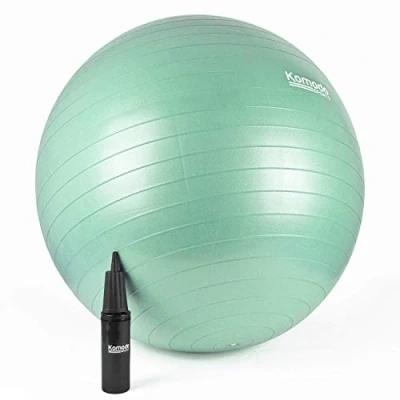 Image of TekBox KOMODO Exercise Ball for Yoga Pilates Fitness Pregnancy (85cm, Green)