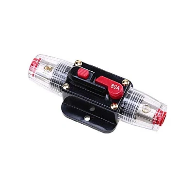 Image of Mintice 12V 80A Car Motor Audio Solar Energy Inline Circuit Breaker Fuse Holder Protection Stereo