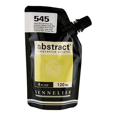 Image of Sennelier : Abstract Acrylic Paint 120ml Satin Cadmium Yellow Lemon Hue
