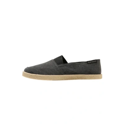 Image of Quiksilver Espadrilles, Men&#039;s, Size: 5, Solid black Textile