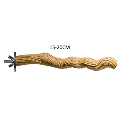 Image of Java Wood NATURAL WOODEN LIANA VINE PERCH AFRICAN GREY CAGE BIRD 3 SIZES (SMALL 15 20CM)