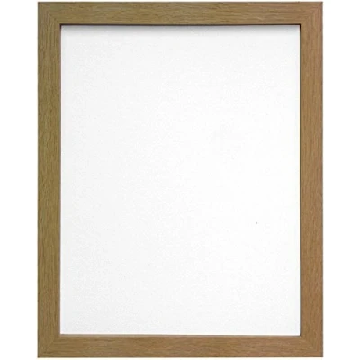 Image of FRAMES BY POST 25mm wide H7 Oak Picture Photo Frame with White Backing Board A3