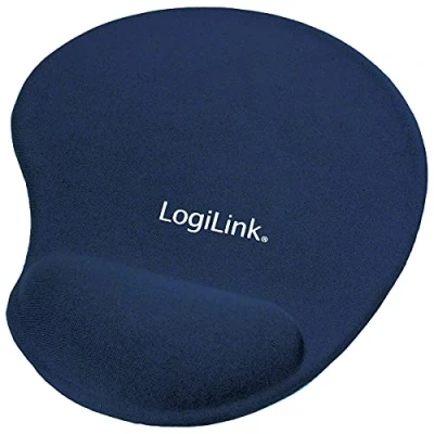 Image of LogiLink Mouse Pad with Gel Wrist Rest Blue