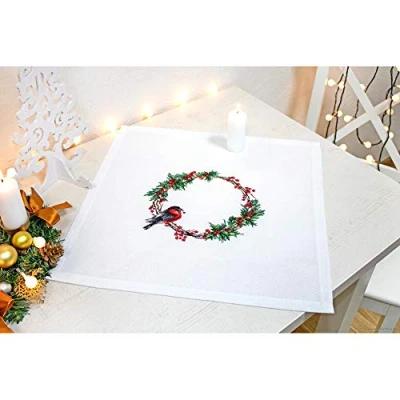 Image of Luca S Cross Stitch Tablecloth Kit, Cotton, Multicoloured, 45 x cm