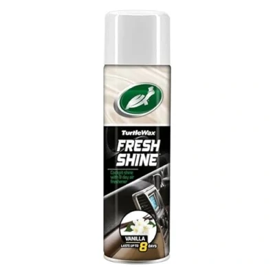 Image of Turtle Wax 51790 Fresh Shine Interior Car Cleaner Dashboard Plastic Restorer Vanilla 500ml