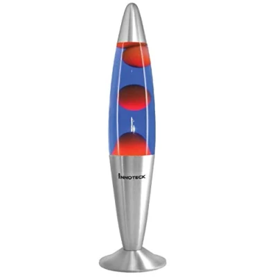 Image of Excel Power Retro Lamp 16 Peaceful Motion Wax Liquid Relaxation Vintage Mood Light [Red Blue Liquid]
