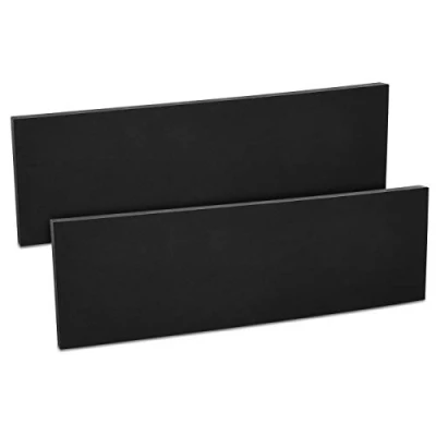 Image of kwmobile Garage Wall Protector Bumpers Set of 2 Self Adhesive Foam Strip Car Door Paintwork Protection Guards 40 x 12 1.5 cm Black