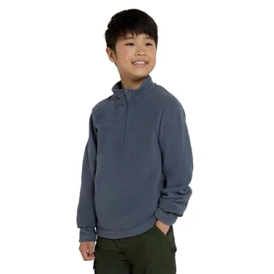 Image of Mountain Warehouse Camber II Kids Half Zip Fleece Grey 3 4 Years