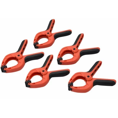 Image of Amtech S2953 Spring Clamp Set, 5 Piece Heavy Duty 3 Clamps for Quick Clip Duties