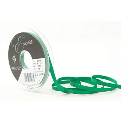 Image of Berisfords Grosgrain, Polyester, Emerald, 6mm
