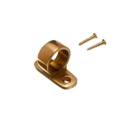 Image of SASH WINDOW LIFT RING TYPE PULL HANDLE SOLID BRASS + SCREWS (pack of 8)