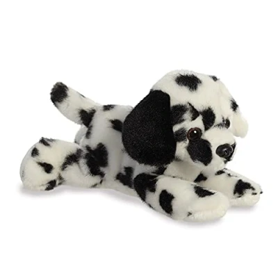 Image of Aurora, 31821, Mini Flopsies Dipper Dalmatian Dog, 8In, Soft Toy, Black and White