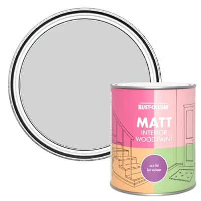 Image of Rust Oleum Purple Interior Wood Paint in Matt Finish Lilac Rhapsody 750ml