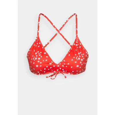 Image of Roxy Beach Classics Athletic Bikini top, Women&#039;s, Size: Small, Poppy red