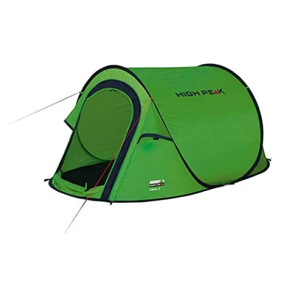 Image of High Peak Pop Up Tent Vision 2 for People Festival Freestanding Super Lightweight Quick Release 2000mm Waterproof Ventilation System Mosquito Protection