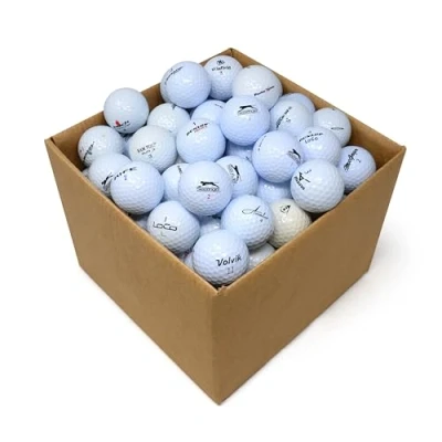 Image of Second Chance Lake Golf Balls 100 Assorted Recycled Grade A Used for Enhanced Distance Great Selection Enthusiasts, White