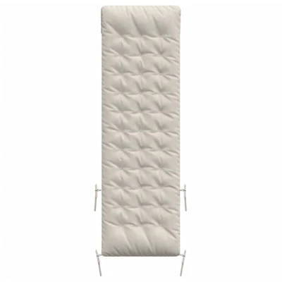 Image of vidaXL Sun Lounger Cushion Cream 160x50x10 cm Faux Suede Leather