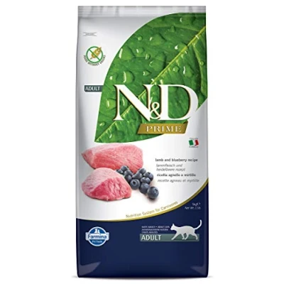 Image of N&amp;D Grain Free Prime Cat Lamb &amp; Blueberry Adult 5kg