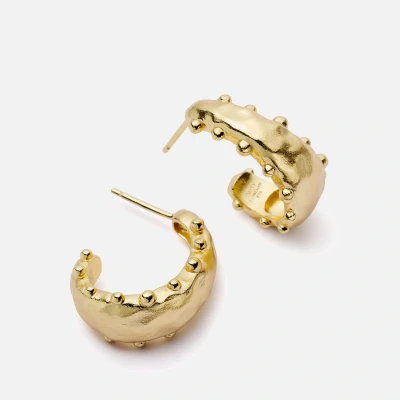 Image of Daisy London Amulet Bobble Hoop 18k Gold Plated Earrings