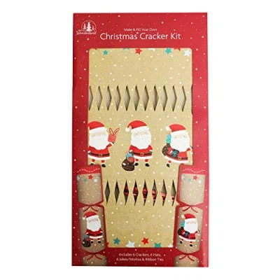 Image of Widdle Gifts Ltd 6 Pack Make your Own Christmas Cracker Kit Santa