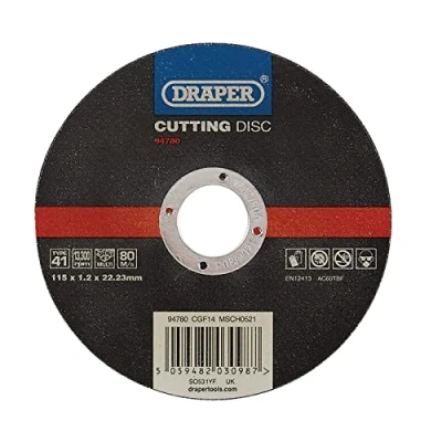 Image of Draper Multi Purpose Cutting Disc, 115 x 1.2 22.23mm