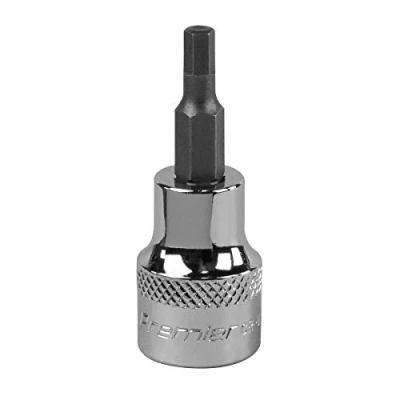 Image of Sealey Premier Hex Socket Bit 4mm 3/8&quot;Sq Drive