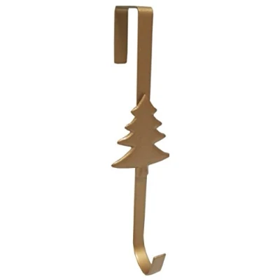 Image of Christmas Concepts® Metal Wreath Hanger Gold Tree Design 29cm