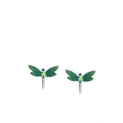 Image of Betsey Johnson Garden GLAM Dragonfly STUD Earrings, Women&#039;s, Size: ONE, Blue
