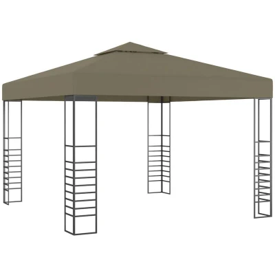 Image of vidaXL Garden Marquee 3x3 m Taupe 180 g/m²