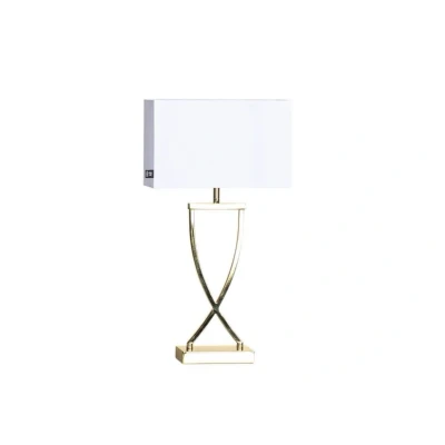 Image of By Rydéns Omega table lamp brass/white height 52cm