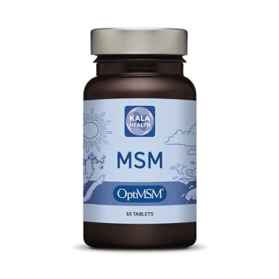 Image of Kala Health OptiMSM Tablets 1000 mg MSM (Methylsulfonylmethane) Supplement Pure Natural Sulphur for Joints, Skin, Hair &amp; Nails, Produced in The USA (60)