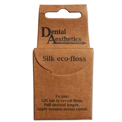 Image of Silk Dental Floss Natural, Biodegradable &amp; Plastic Free Mint, 50m (1 Pack)