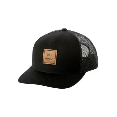 Image of RVCA Men&#039;s Trucker Snapback Curve Cap VA ATW Black