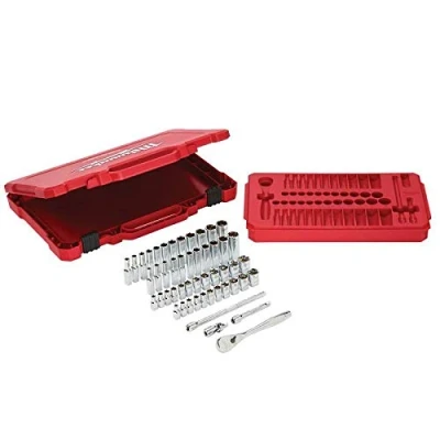Image of Milwaukee 932464944 1/4in Ratcheting Socket Set Metric &amp; Imperial, 50 Piece