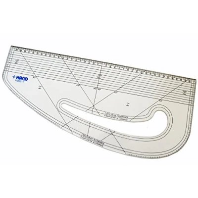 Image of HAND Ruler Pattern Marking, Making, Tailor, Students Metric