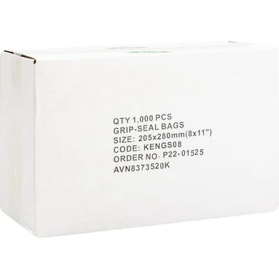 Image of Avon 8&quot;X11&quot; Plain Grip Seal Bags, Pk 1000