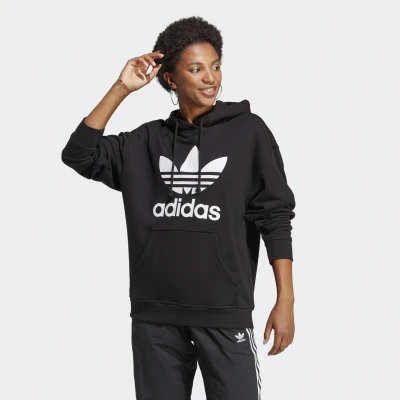 Image of ADIDAS IA4883 TREFOIL HOODY Sweatshirt Men&#039;s black S