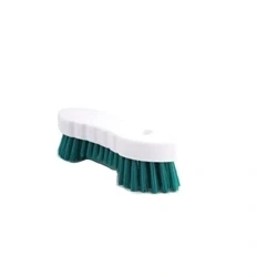 Image of Jantex Scrub Brush Green 209mm Kitchen Cleaner Floor Sweeper With Handle