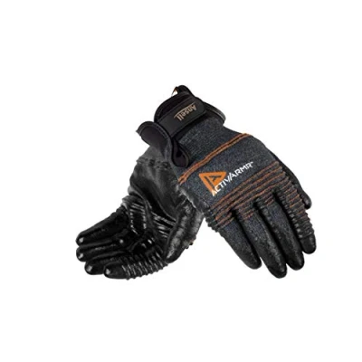 Image of Ansell ActivArmr 97 008 Multi purpose gloves, mechanical protection, Black, Size 9 (Pack of 1 pair)