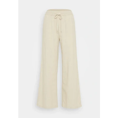 Image of JDY Jdysay WIDE Trousers, Women&#039;s, Size: XSx32, Oatmeal melange
